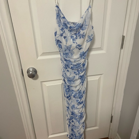 SHEIN BAE Floral Ruched Cami Bodycon Dress - Picture 4 of 5
